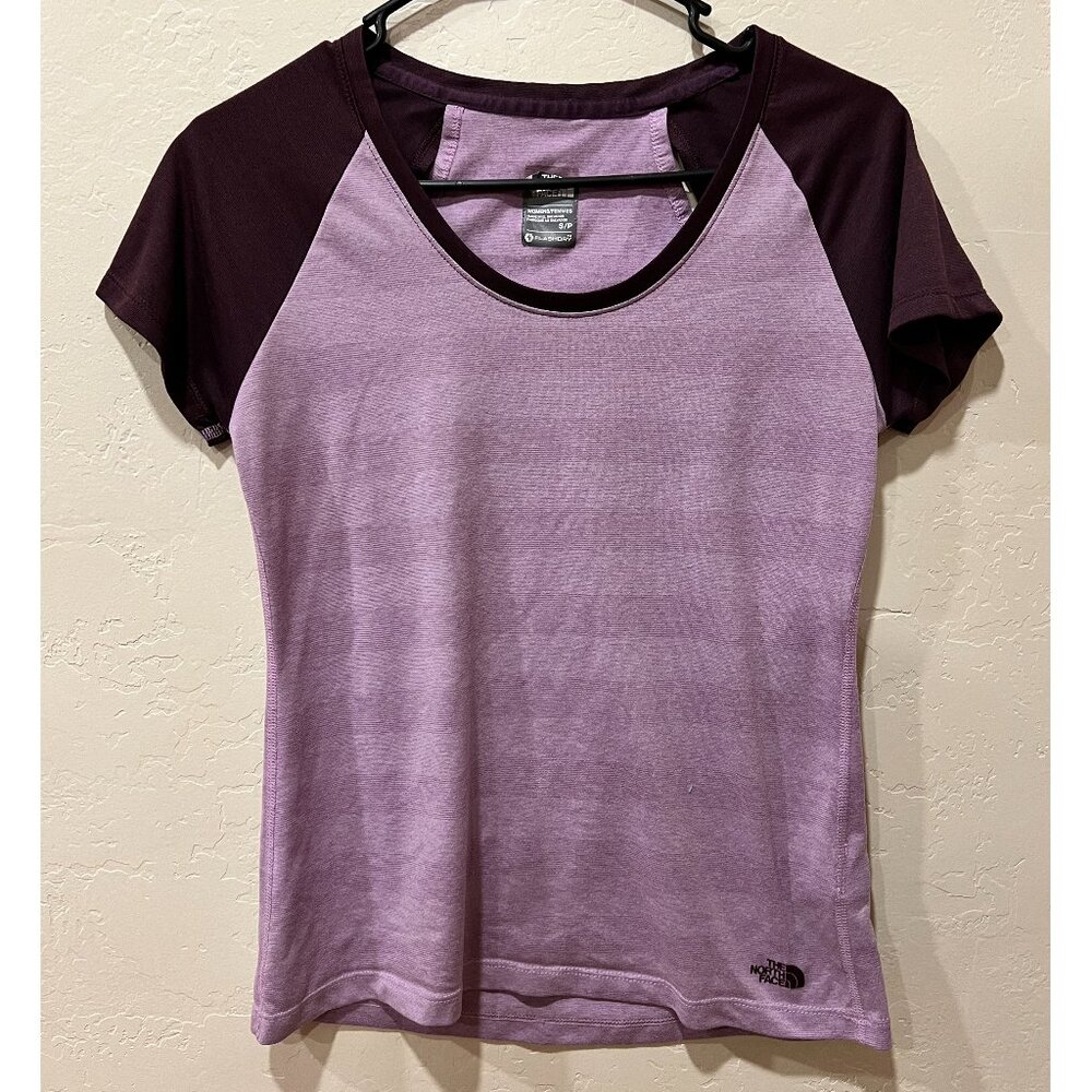 The North Face Purple Stripe Short Sleeve Tee - Size S
